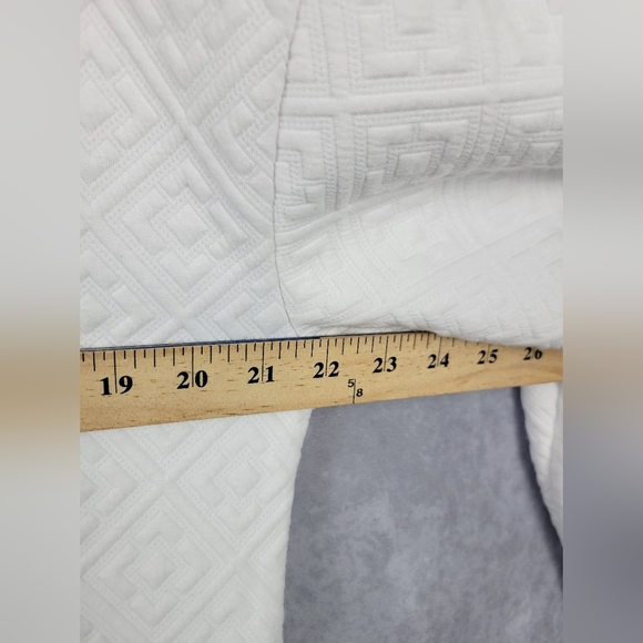 Tommy Bahama | Quilted Mock Neck Sweatshirt Sz L White Everyday Active - Picture 9 of 10